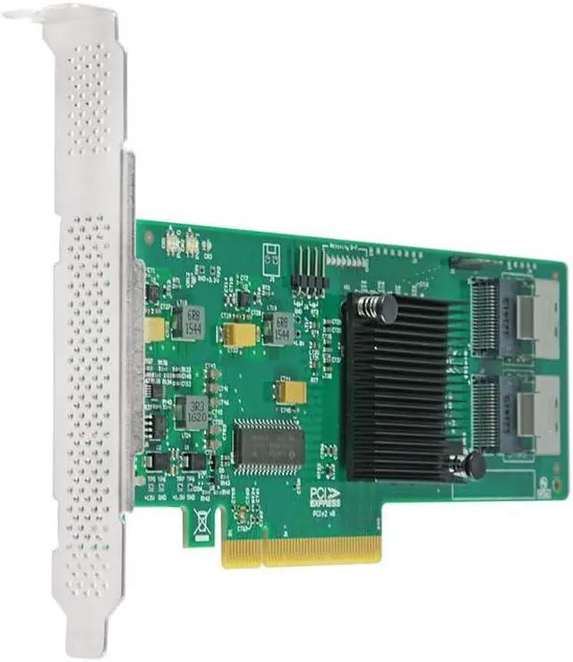 Alt view image 3 of 5 - LSI 9211-8i SAS HBA Controller Card 9211-8IR Mode. Equipped with Ventilation Standard Full Height Profile Brackets. Comprehensive Testing was conducted on 8 SAS Channels.