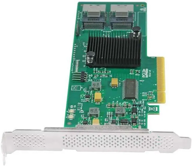 Alt view image 4 of 5 - LSI 9211-8i SAS HBA Controller Card 9211-8IR Mode. Equipped with Ventilation Standard Full Height Profile Brackets. Comprehensive Testing was conducted on 8 SAS Channels.
