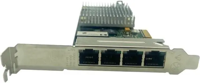 Alt view image 3 of 3 - NC375T Gigabit Network Card Controller PCI-E Quad 4 Port for Server Adapter 539931-001 538696-B21 491176-001(Both baffles)