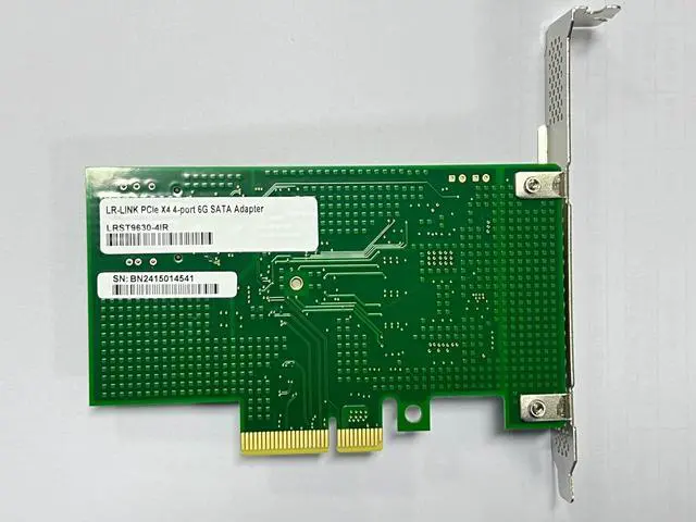 Alt view image 2 of 4 - Generic 4-Lane PCIe 2.0 to 4-Port 6 Gbps SATA RAID Controller Card Marvell 88SE9230-LRST9630-4IR