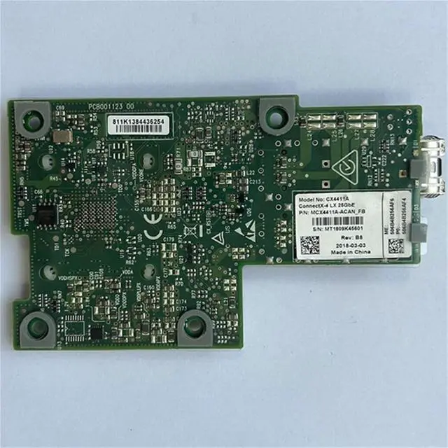 Alt view image 6 of 6 - CX4411A ConnectX-4 OCP 25GB Single-Port 10 Gigabit Fiber Optic Network Card for Server Workstation Control Equipment