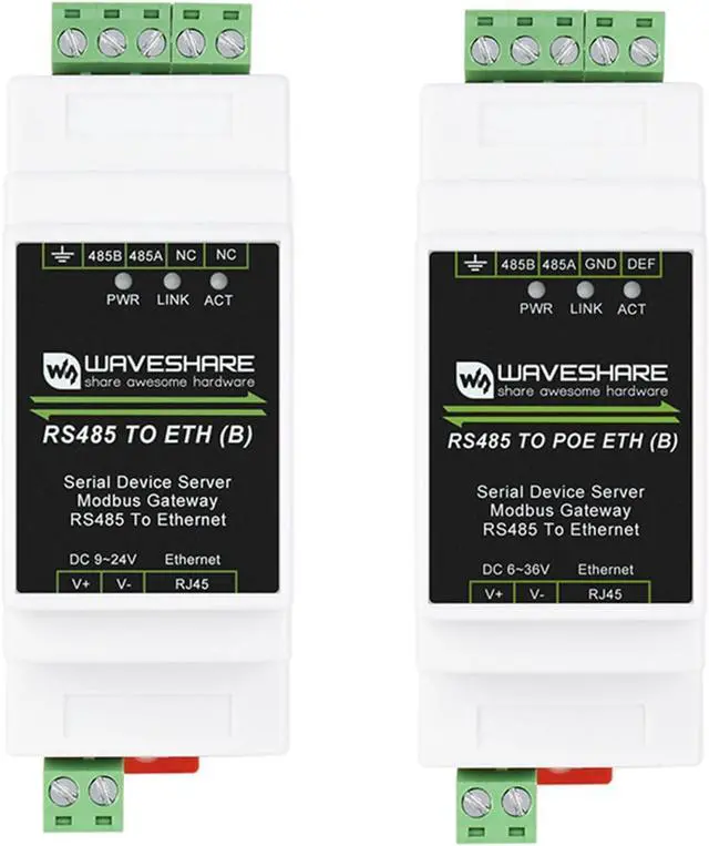 Alt view image 7 of 7 - Industrial Grade RS485 to RJ45 Ethernet Module Multi-Host to Serial Port Server Supports Modbus Gateway PoE network port module