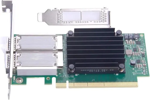 Alt view image 2 of 3 - MCX414A-BCAT ConnectX-4 Dual-Port 40/56GbE PCIe 3.0 X8 QSFP28 Network Card CX414A