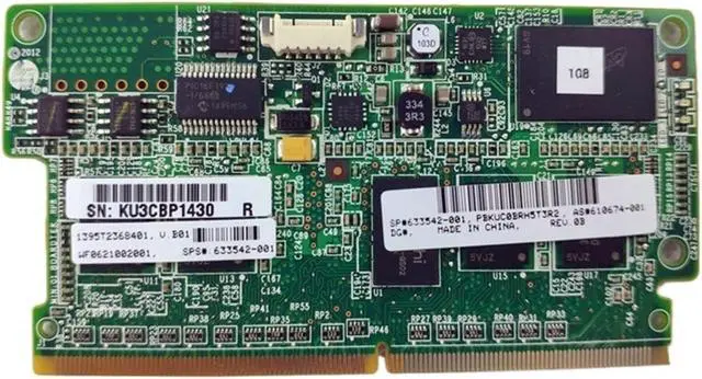 Main image of P420i 1GB 1G 2G Cache for G8 P420 P222 Array FBWC RAID Controller Card 633542-001 633543-001(2G Cache)