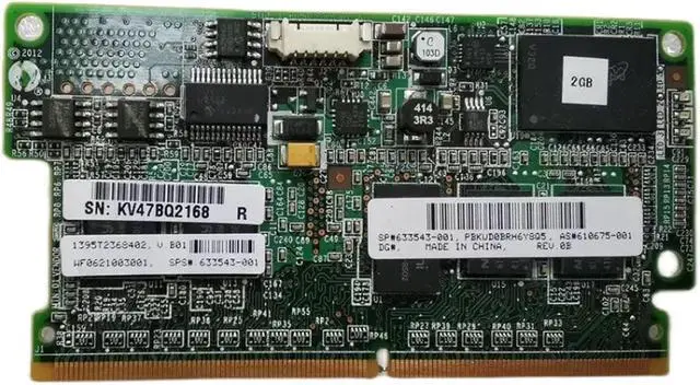 Alt view image 3 of 4 - P420i 1GB 1G 2G Cache for G8 P420 P222 Array FBWC RAID Controller Card 633542-001 633543-001(2G Cache)