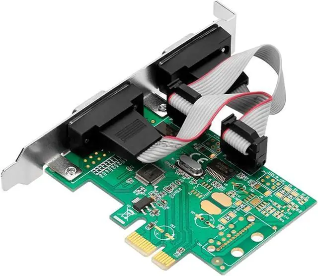 Alt view image 4 of 5 - AED5-PCI-E to Dual Serial Port RS232 PCI Adapter Card 2.5Gb/s 1000Kbps Channels CH382L Chip