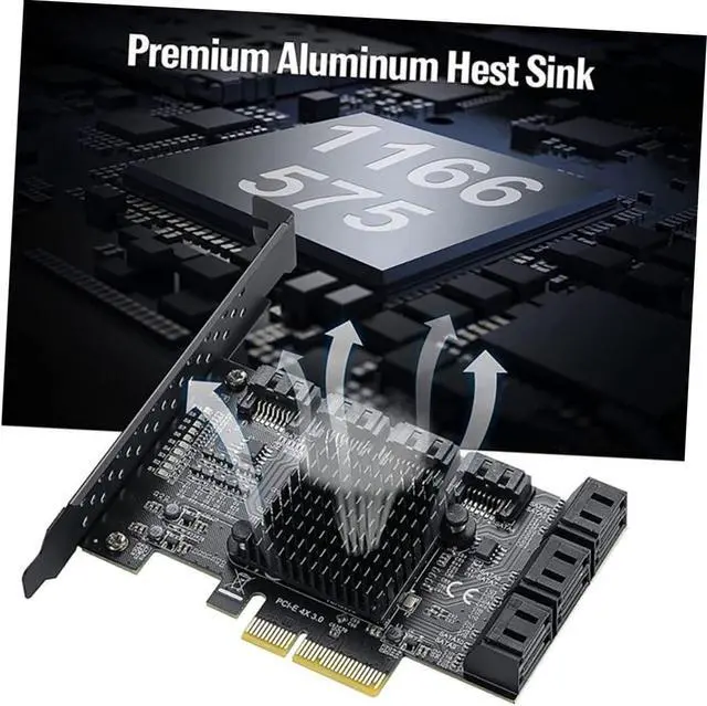 Alt view image 5 of 7 - Uonlytech Port Pci-e to Expansion Card for Desktop High-Speed Data Transfer Supports Multiple Drives Easy Installation with Bracket and Baffle Removal