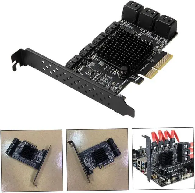 Alt view image 7 of 7 - Uonlytech Port Pci-e to Expansion Card for Desktop High-Speed Data Transfer Supports Multiple Drives Easy Installation with Bracket and Baffle Removal
