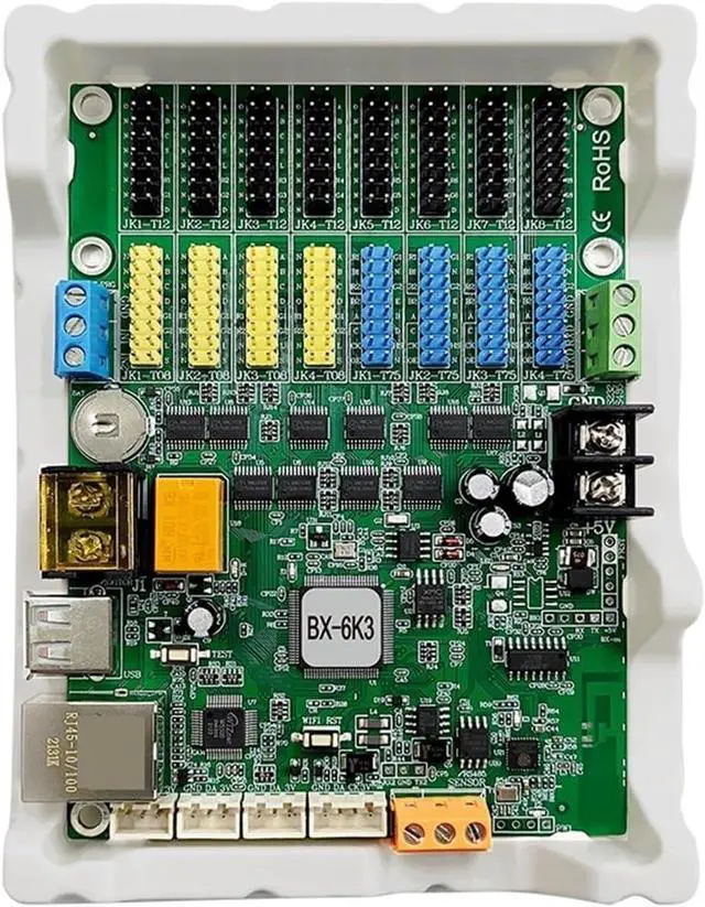 Alt view image 4 of 7 - Control Card BX-6K3 Secondary Development Network Port RS485 Serial Port RS232 Font Card led Display 6K3
