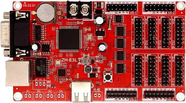 Main image of Character Card ZH-E3L Secondary Development LED Display Control Card Network Port Serial Port E3L(ZH-E3L Character Card (NIC-RS232))