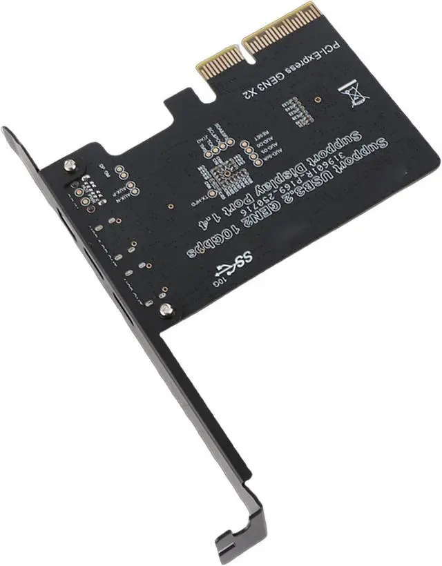 Alt view image 7 of 7 - KIMISS Type C Expansion Card USB3 10G PCIE Card Support DisplayPort Video 4K 60HZ PCIE X4 X8 X16 for Desktop PC on CardDisplayPort T Main Type C Control Featuring 10G 3 with Data
