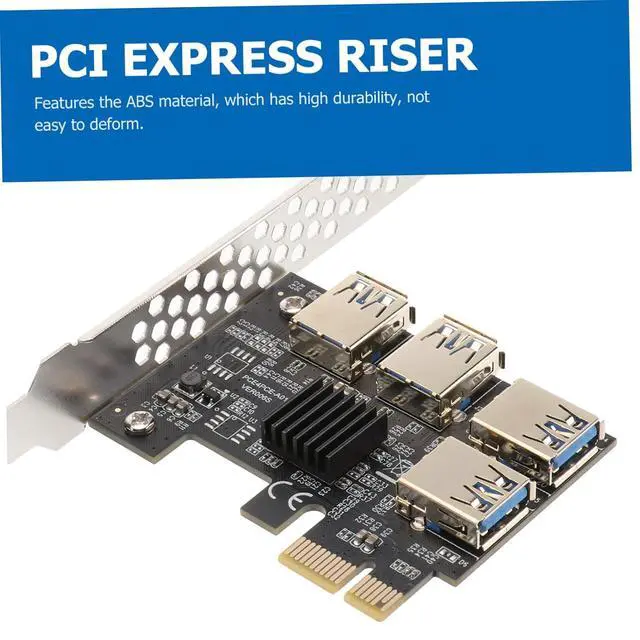Alt view image 4 of 7 - ARTIBETTER Pci E Extender Card Port USB Adapter with Terminal Plug Stable Pci Express Expansion for Desktop Computers No External Power Required Reliable Data Transmission Motherboard
