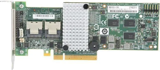 Main image of RAID Controller Card for LSI 9264 8i M8103, PCIE RAID Card with 6GBps Speed, 256MB Cache, Supports RAID0 1 5 6, 8X SATA SAS Ports, 2X Mini SAS Connectors for Server Storage Upgrade