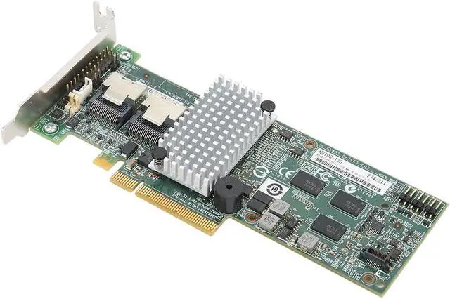 Alt view image 3 of 7 - RAID Controller Card for LSI 9264 8i M8103, PCIE RAID Card with 6GBps Speed, 256MB Cache, Supports RAID0 1 5 6, 8X SATA SAS Ports, 2X Mini SAS Connectors for Server Storage Upgrade