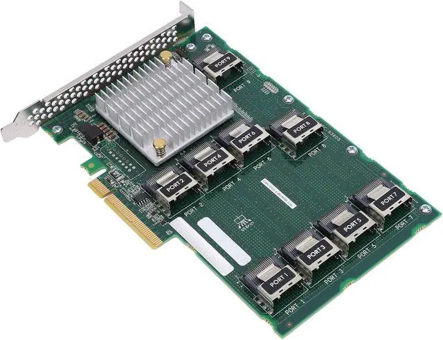 Alt view image 3 of 7 - Card of 9 Ports SAS Expander, PCIE X 8 Plug and Play AEC 83605 Expander TARD for Server DL380 388 G9 G10