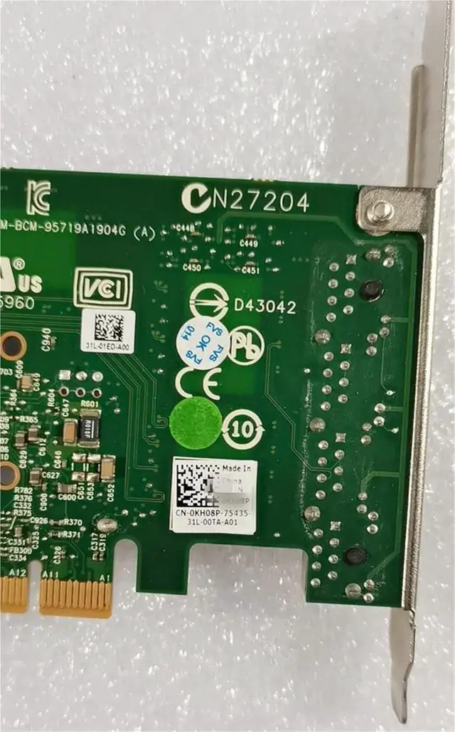 Alt view image 3 of 3 - BCM5719 Four 4 Port Gigabit Network Internet Card PCI-E for TMGR6 HY7RM KH08P YGCV4