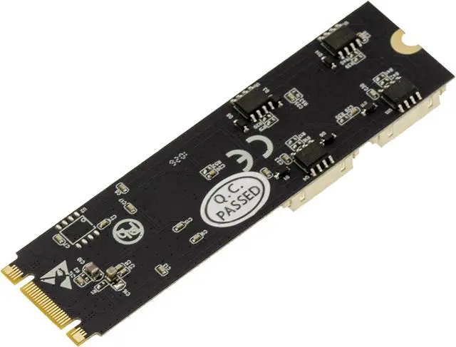 Alt view image 6 of 6 - KALEA-INFORMATIQUE M.2 B+M Key to 4 Port COM Serial RS422 RS485 DB9 or Wired Mount Card with WCH384 Chipset.M2 PCIe to RS-422 RS-485 Controller
