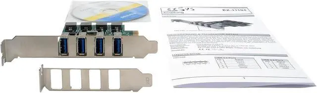 Alt view image 4 of 4 - EX-11194 4-Port USB 3.2 Gen 1 PCIe Card