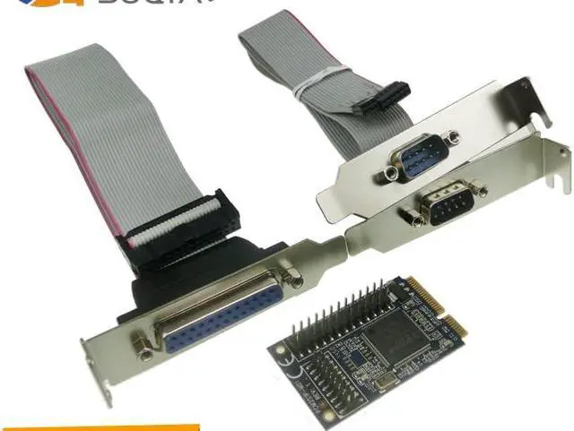 Alt view image 3 of 4 - 1PC MINI PCI-E to RS232 serial parallel port transfer card MINI PCIE to COM parallel port print port expansion card