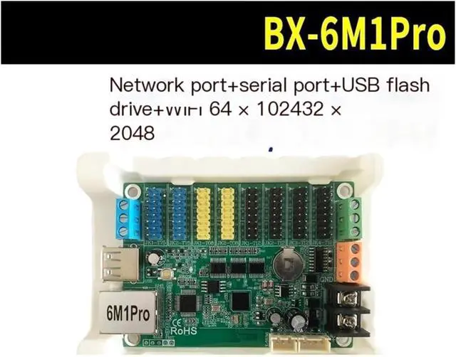 Alt view image 2 of 7 - Control Card BX-6MTPro Network Port U Disk LED Display 6M0 6M1 6M2(BX-6M1Pro)