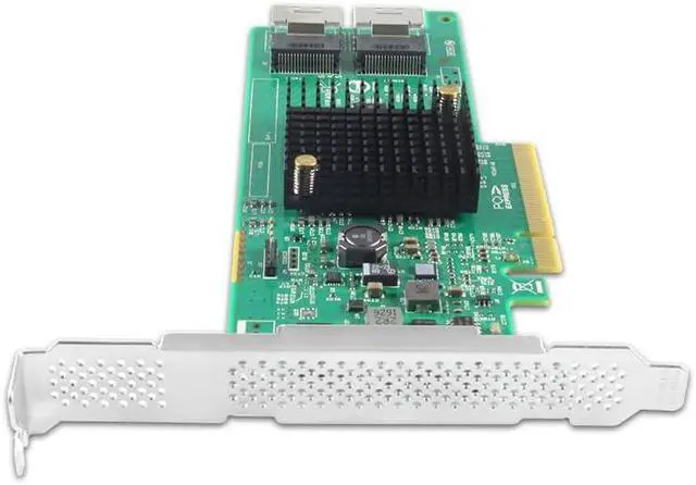 Alt view image 4 of 6 - PCIe x8 RAID Controller Card, 8-Port 6Gb/s SAS/SSD, RAID 0/1/10/1E Support, Dual SFF-8087
