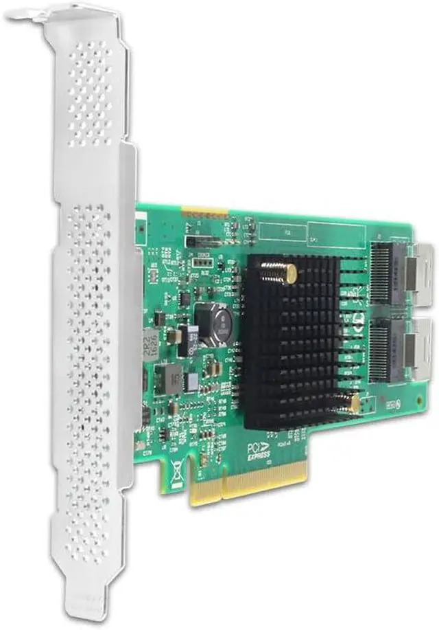 Alt view image 5 of 6 - PCIe x8 RAID Controller Card, 8-Port 6Gb/s SAS/SSD, RAID 0/1/10/1E Support, Dual SFF-8087