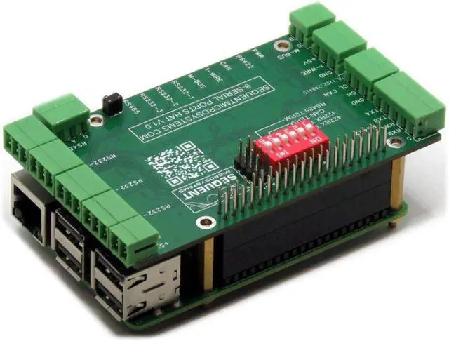 Alt view image 4 of 6 - Eight Serial Ports HAT 2-Layer Stackable for Raspberry Pi SM-I-024