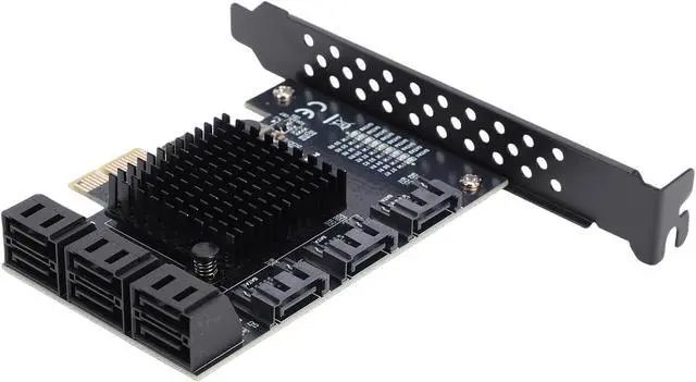 Alt view image 2 of 7 - PCIe to 9 Port 3.0 6Gbps Expansion Card, Serial ATA Controller Adapter Support SSD HDD, with NCQ AHCI Technology, for PC Systems