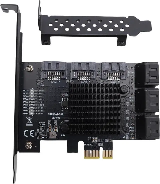 Alt view image 5 of 7 - PCIe to 9 Port 3.0 6Gbps Expansion Card, Serial ATA Controller Adapter Support SSD HDD, with NCQ AHCI Technology, for PC Systems