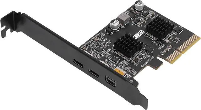 Main image of Fabater 3 Ports PCIe to USB 3.0 Expansion Card, PCIe USB3 Hub Controller Adapter for Desktop PC, 1 USB and 2 Type C, Support DisplayPort Video 4K 60HZ
