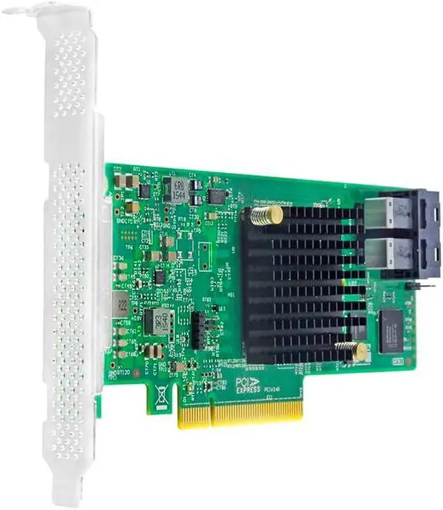 Alt view image 2 of 7 - SAS HBA Card Compatible with LSI 9300-8i IT Mode PCIe SATA Expansion Card, 8-Port 12Gbps PCIe 3.0, SAS Expander Support, HBA Controller with 2X SFF-8643 to 4X SATA Cables for ZFS TrueNAS unRAID NAS