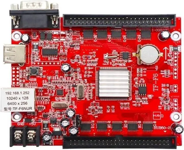 Main image of Control Card TF-F6NUR Network Port Card U Disk Serial Port Single and Double Color led Display E6NUR F6NUR