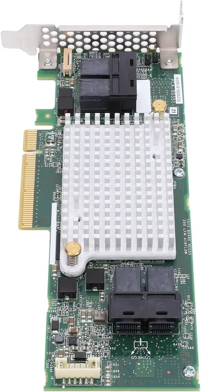 Alt view image 3 of 7 - aqxreight 81605ZQ Array Card 12Gbps 1GB Cache 16 Channels 256 Storage Devices PCIe X8 Controller Card 12Gb S Significantly Array CardSAS CardPCIe X8 CardRAID Controller