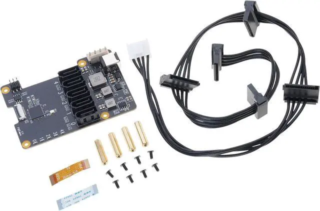 Main image of X1009 PCIe to 5-Port SATA3.0 Expansion Board Compatible with 5 5B 5Gbps High Speed Data Transfer Controller Card Allows 5 Hard Drives Connection Simultaneously with 12V Input Power Module