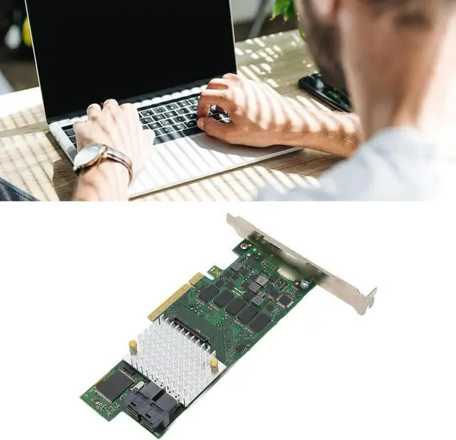 Alt view image 4 of 7 - Cryfokt Smart Array Card, PCI Express 3.0 X8 12GB per s Controller with 2GB Cache 1.2GHz PowerPC OCErlm, for Levels 0 1 5 6 Spans 10 50 60 Supports 128 SAS Devices