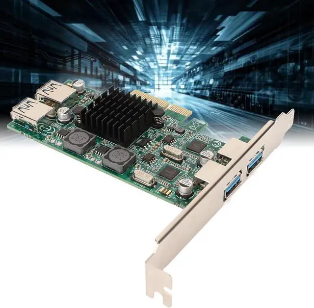 Alt view image 3 of 7 - USB 3.0 PCIe Expan Card 4 Ports, PCI USB3.0 Card with 5Gbps Speed CIE U0 Expan for Desktop Computer, Compatible with /7/8/10
