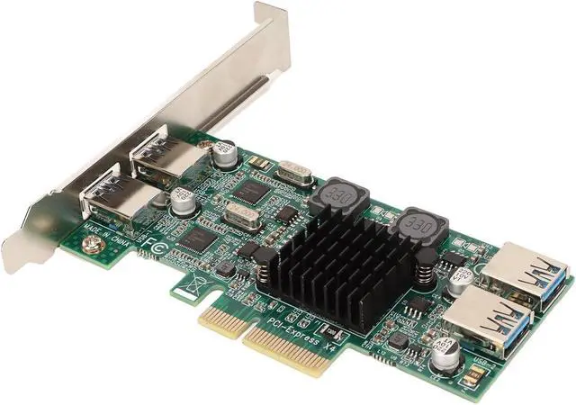 Alt view image 7 of 7 - USB 3.0 PCIe Expan Card 4 Ports, PCI USB3.0 Card with 5Gbps Speed CIE U0 Expan for Desktop Computer, Compatible with /7/8/10
