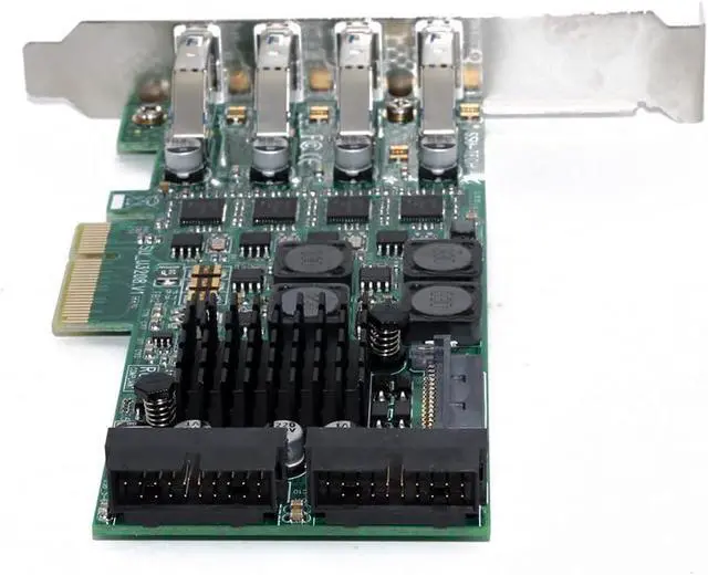 Alt view image 4 of 7 - PCI Express PCI-E to USB 3.0 Expansion Card Raiser 8 Ports USB 3.0 Controller Independent 4 Channel for Camera Server