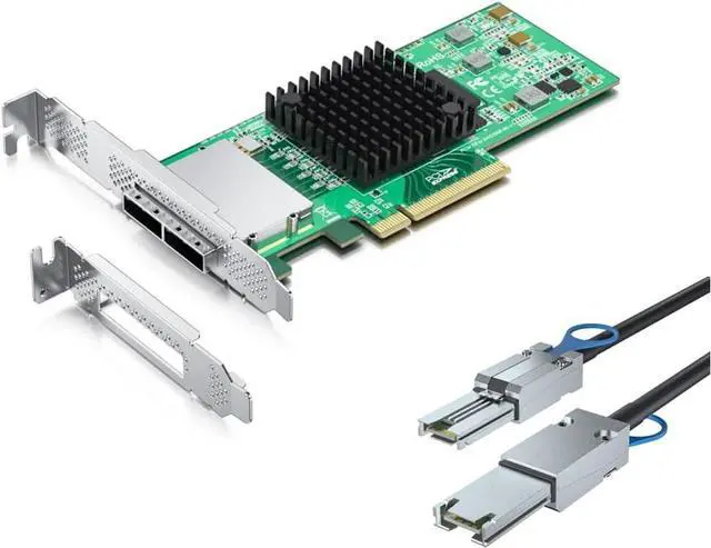 Main image of 9200-8E + 8088 SAS Cable 1m