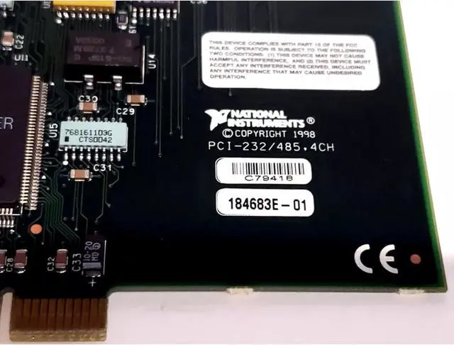 Alt view image 3 of 4 - PCI-232/485 Serial Interface Board 4-Port Asynchronous RS-232 Communication for Windows Platforms