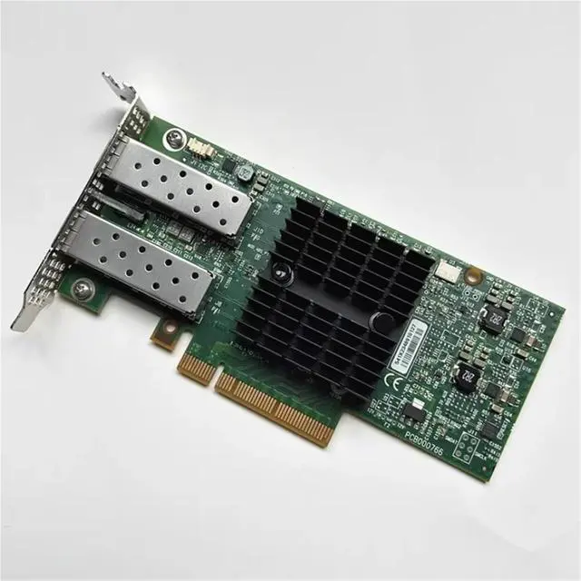 Alt view image 2 of 6 - CX322A 10GB 10 Gigabit Dual-Port Network Card SFP+ YHTD6 for Server Workstation PC Industrial Control Machine