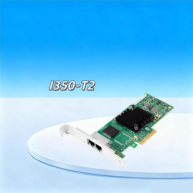 Alt view image 2 of 4 - I340-T2 Gigabit Ethernet Server, 82580Db Chip, Pcie X4, 2 * Rj45, 1000m LAN Network Card(Short Bracket)