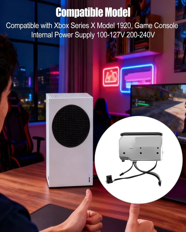 Alt view image 2 of 6 - Internal Power Supply Replacement Fits for Xbox Series X Model 1920
