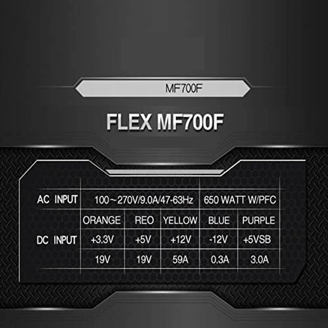 Alt view image 3 of 4 - PSU for 80plus Platinum ITX Flex POS Small 1U K39 K17 K30 S3 G5 Rated 700W Peak 750W Power Supply MF 700F