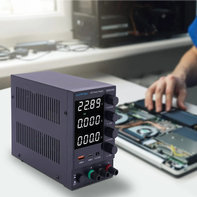 Alt view image 2 of 7 - DC Power Supply Variable Adjustable Switching Bench, Power Supply Precision Variable Digital Voltage 30/60V 5/10A (DPS3010U)