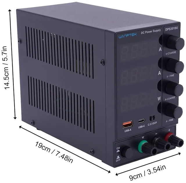 Alt view image 7 of 7 - DC Power Supply Variable Adjustable Switching Bench, Power Supply Precision Variable Digital Voltage 30/60V 5/10A (DPS3010U)