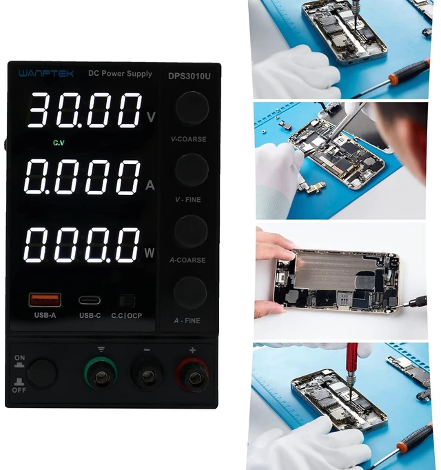 Alt view image 3 of 7 - DC Power Supply Variable Adjustable Switching Bench, Power Supply Precision Variable Digital Voltage 30/60V 5/10A (DPS3010U)