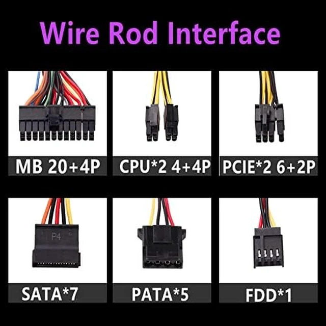 Alt view image 2 of 3 - PSU for Delta NX650 80plus Bronze Full Voltage Mute Power Supply for Game Host Rated 650W Peak 750W Power Supply GPS-650FB A