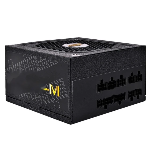 Alt view image 2 of 6 - PSU for ATX 2080Ti Full Module 80plus Bronze Desktop Computer Power Supply 600W Power Supply DA600-M