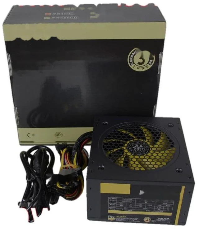 Alt view image 5 of 6 - PC PSU for Gold Empery GPU Silence Rated Power 230W Peak Power 450W Desktop Computer Power Supply ATX-P4-450W